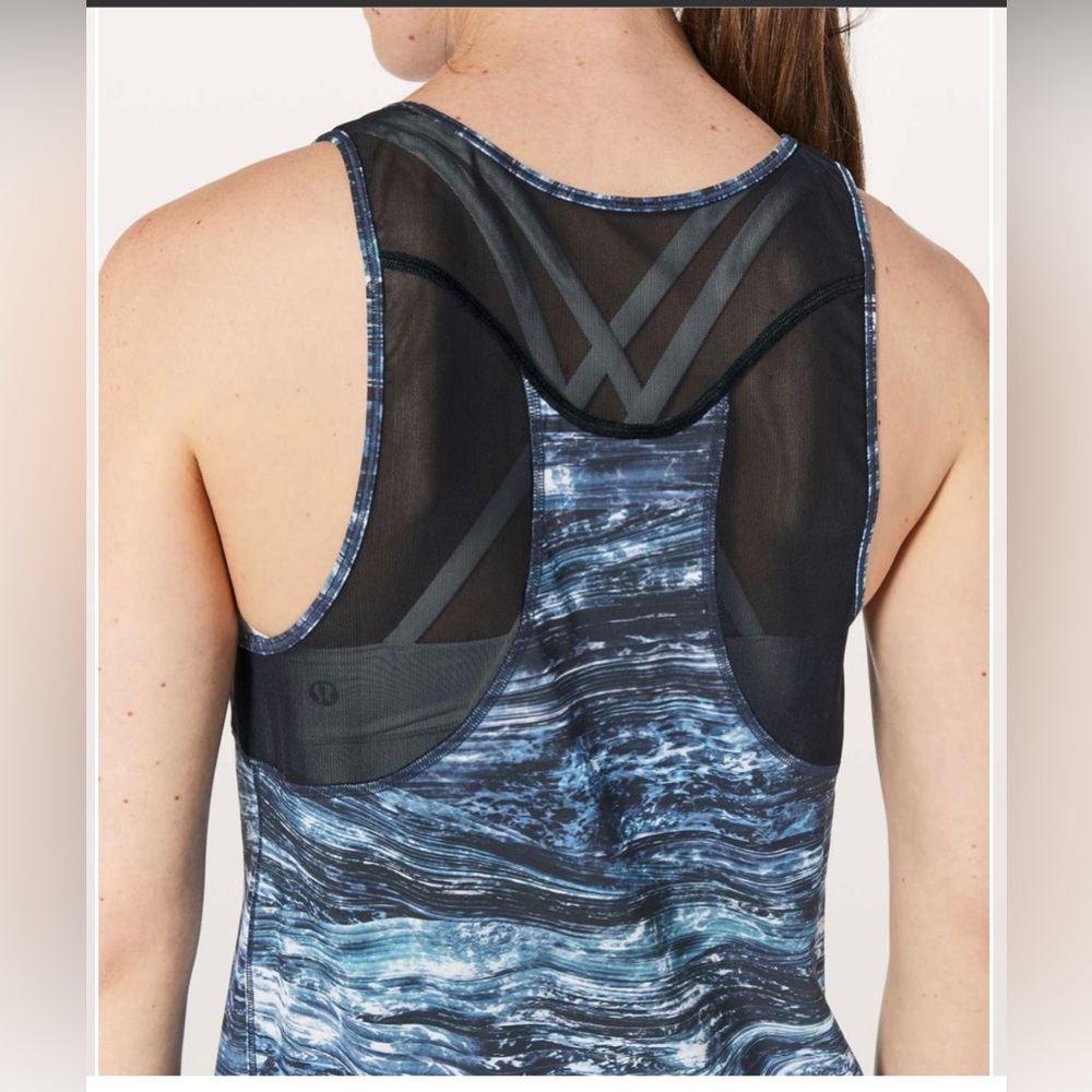 lululemon athletica Sculpt Tank II in Shorelines Multi Blue - Picture 5 of 6